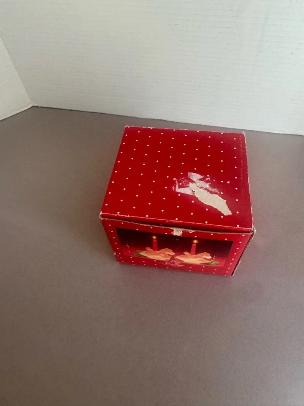 Vintage Rocking Horse Candle Holders Set with Candles